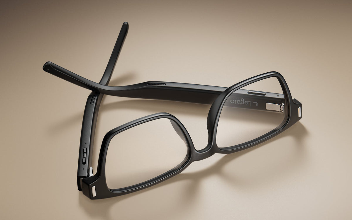 Legato Frames, folded, on a warm neutral background